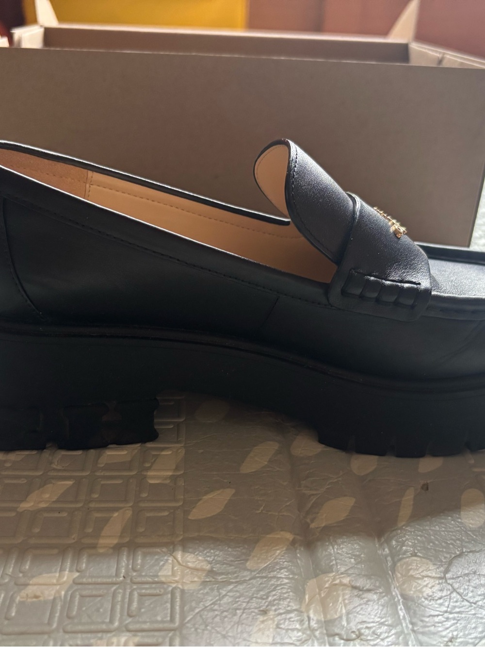 Coach Chunky Leather Loafers - Picture 3 of 8